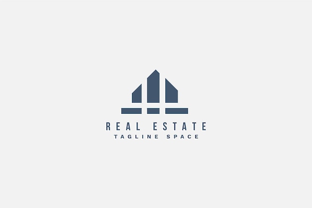Бесплатное векторное изображение Креативный логотип недвижимости в современной концепции