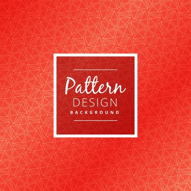 Free Vector creative red pattern with triangles