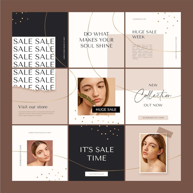 Creative sales instagram grid