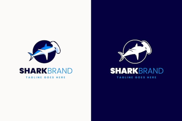 クリエイティブなサメのロゴのテンプレート