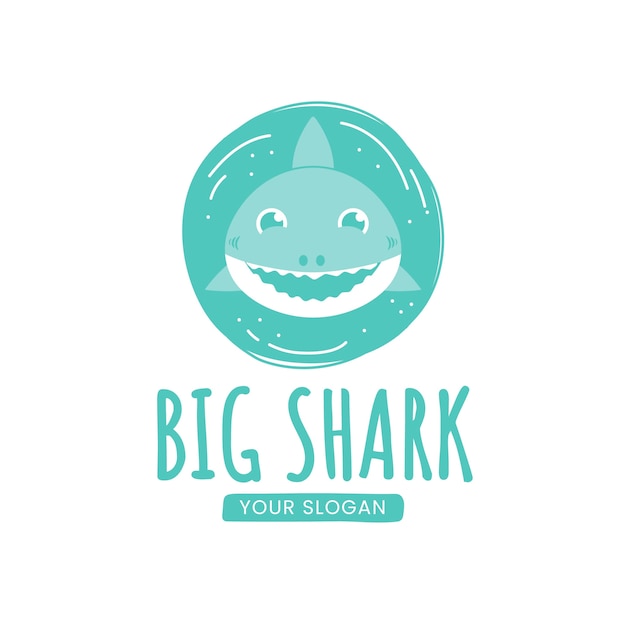 Creative shark logo template