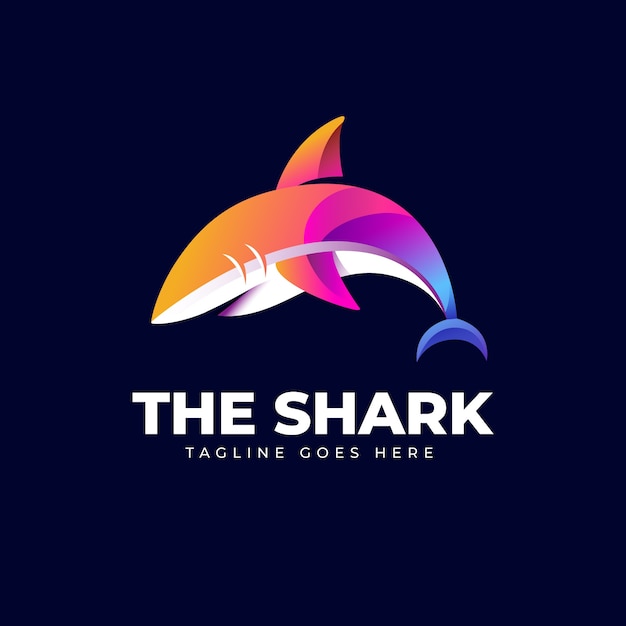 Creative shark logo template