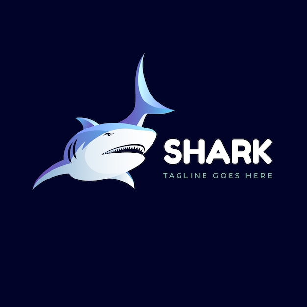 Creative shark logo template