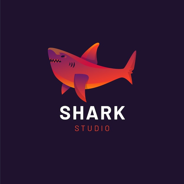 Creative shark logo template