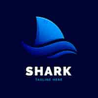 Free vector creative shark logo template