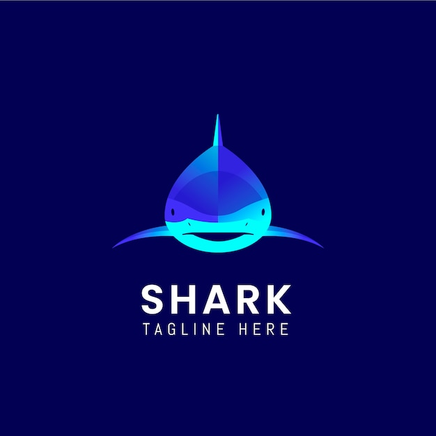 Free vector creative shark logo template