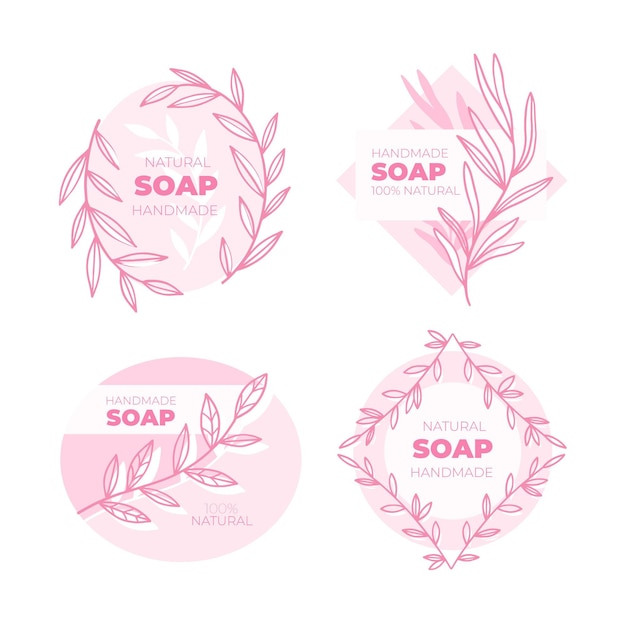 Creative soap labels collection