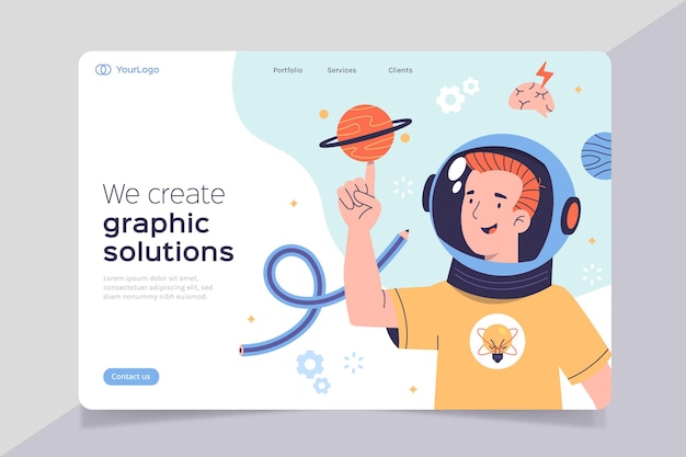 Creative solutions landing page