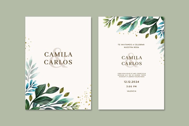 creative spanish wedding invitation