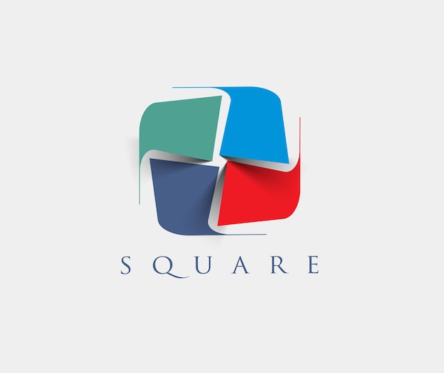 Free vector creative square logo vector template