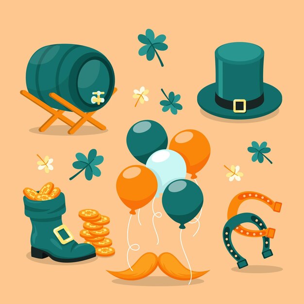 Creative st. patrick's day elements pack