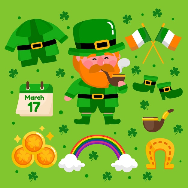 Free vector creative st. patrick's day elements