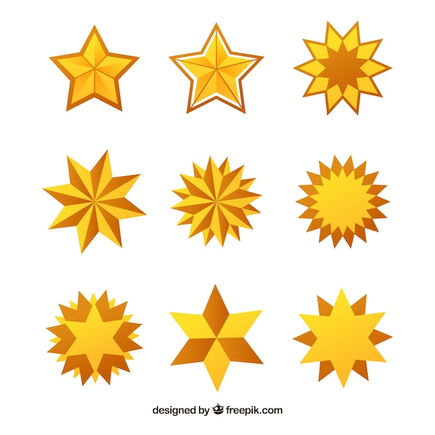 Free vector creative star collection