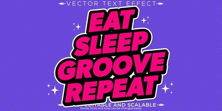 Free Vector creative sticker marketing text effect editable modern and poster text style