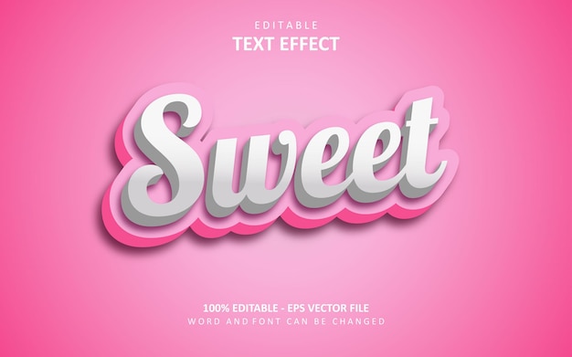 Creative sweet text effect