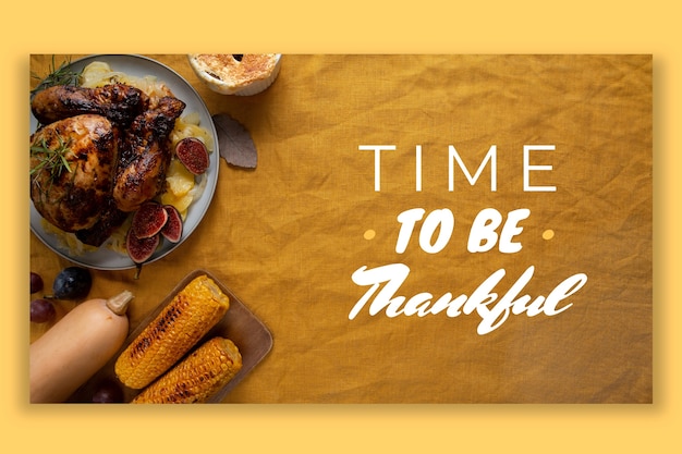Creative time to be thankful thanksgiving desktop wallpaper