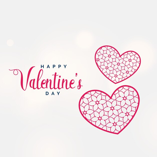 Creative valentine's day background with decorative heart shape