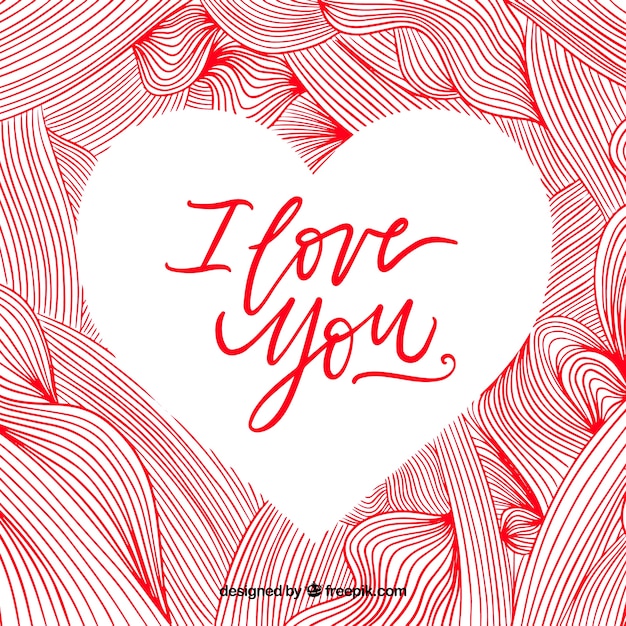 Free vector creative valentines day background