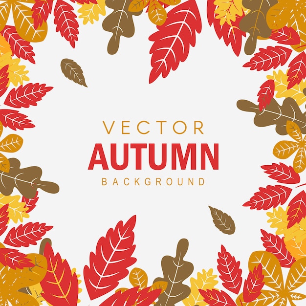 Creative Vector Colorful Autumn Background