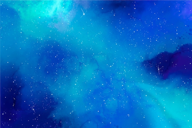 Бесплатное векторное изображение Творческий акварельный фон галактики