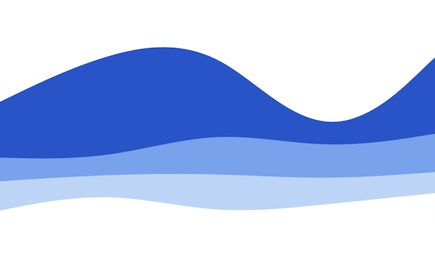 무료 벡터 크리 에이 티브 파도 파란색 배경 동적 모양 구성 벡터 일러스트 레이 션