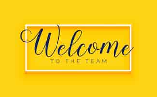 Free vector creative welcome to the team banner for corporate hiring