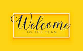 Free vector creative welcome to the team banner for corporate hiring
