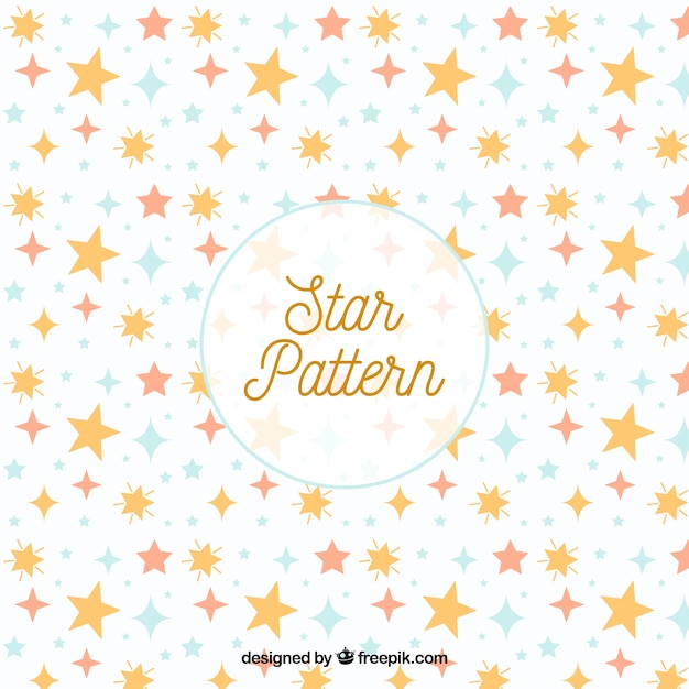 Free vector creative white star pattern