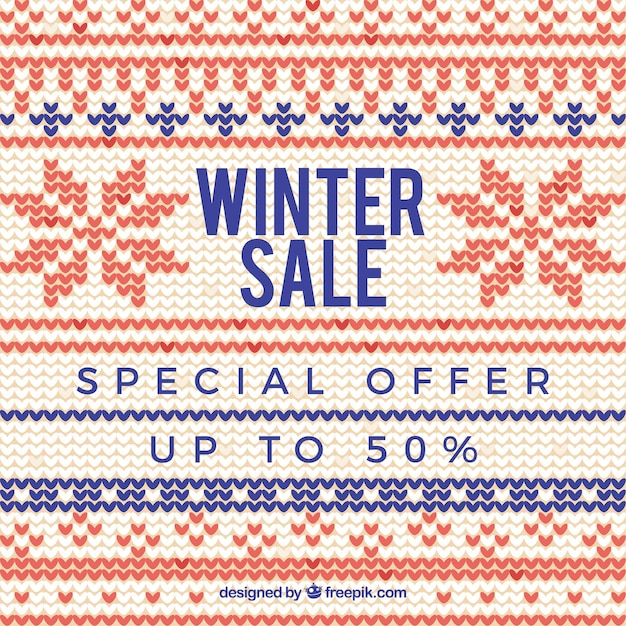 Creative winter sale design