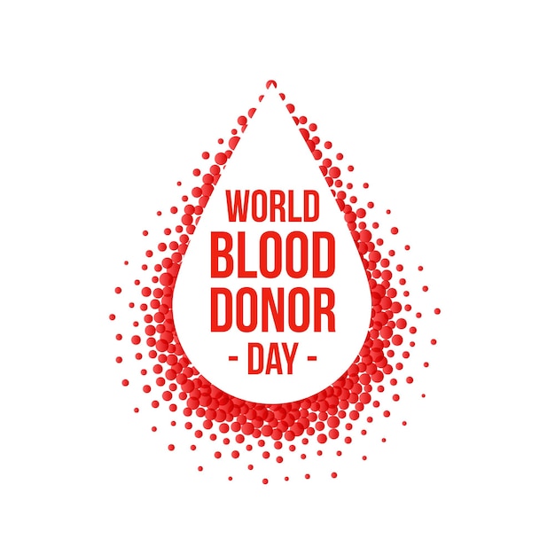 Creative world blood donor day poster design