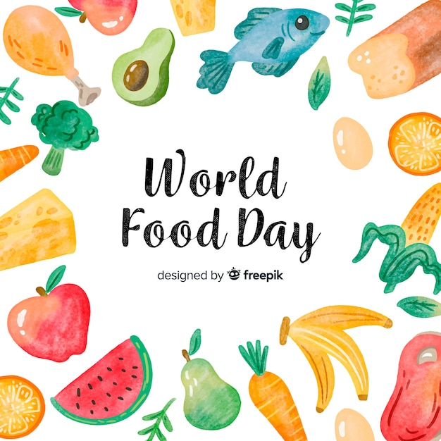 Free vector creative world food day background