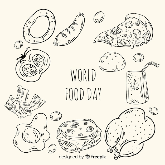 Free vector creative world food day background