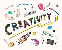 Free vector creativity and innovation concept illustration