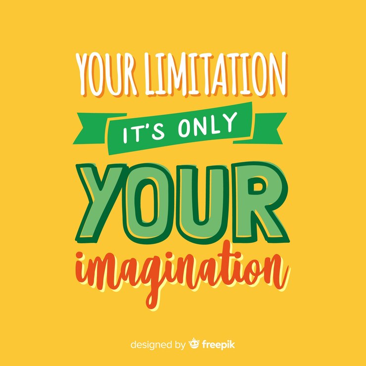 Free Vector creativity lettering quote background hand drawn design