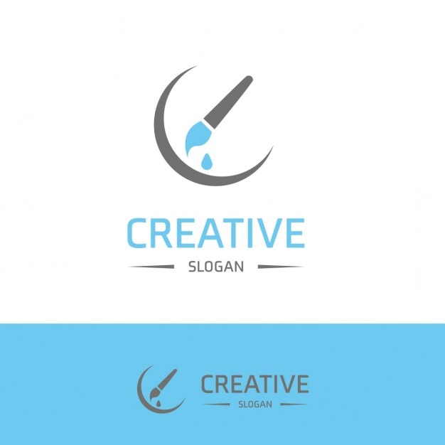 Creativity logo with a brush