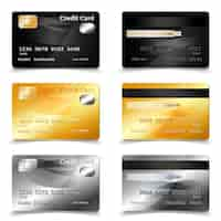 Free vector credit card design