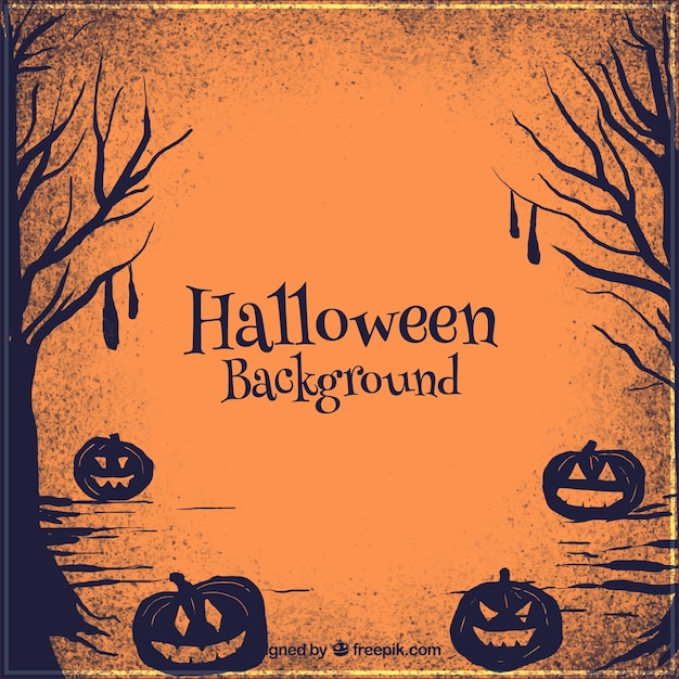 Free vector creepy halloween alley