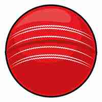 Free vector cricket ball illustration