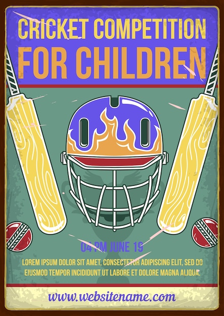 Cricket competition for children