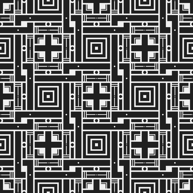 Free vector cross and squares pattern background