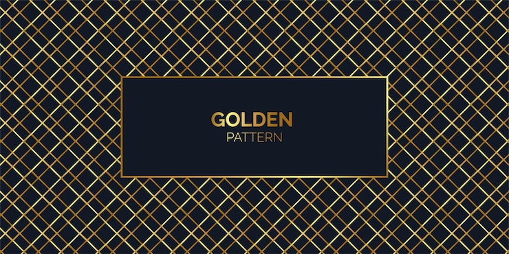 Free Vector crossed golden lines pattern background