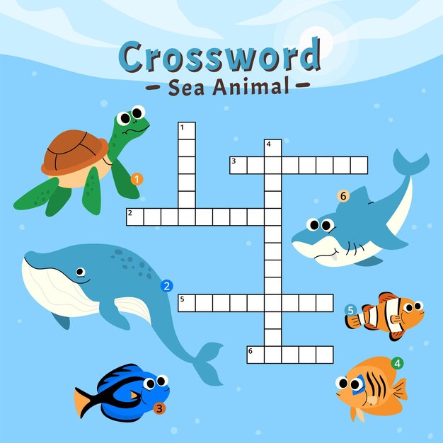 crossword in english for kids