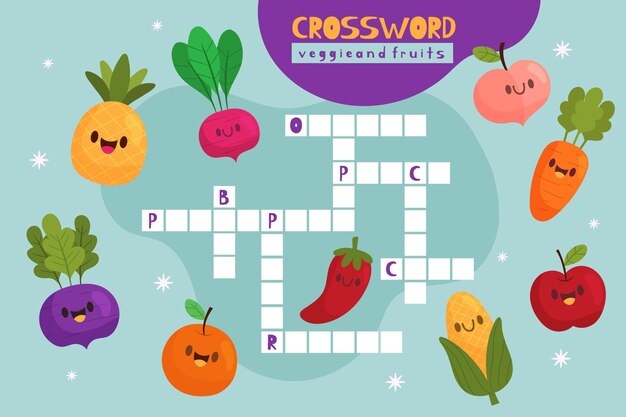 Crossword in english for kids