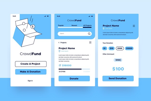 Crowdfunding app