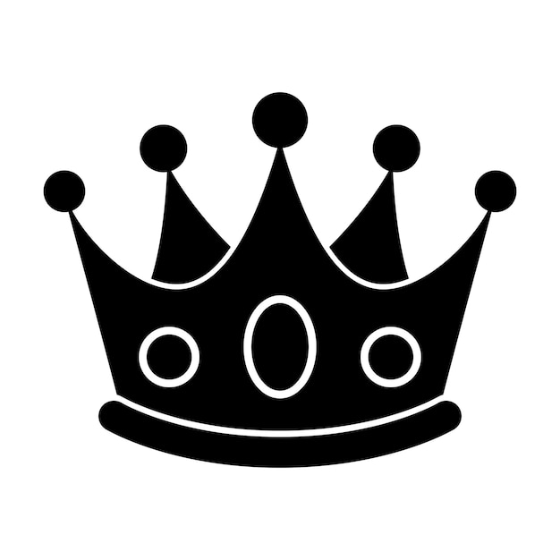 Free Vector crown glyph style