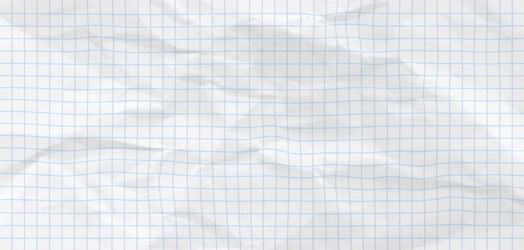 Free Vector crumpled blue checkered paper texture realisric