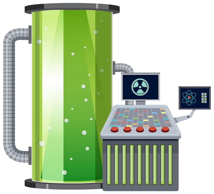 Free Vector cryonics capsule cartoon on white background