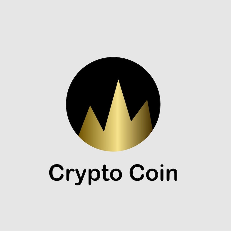 Free Vector crypto coin bitcoin logo new design