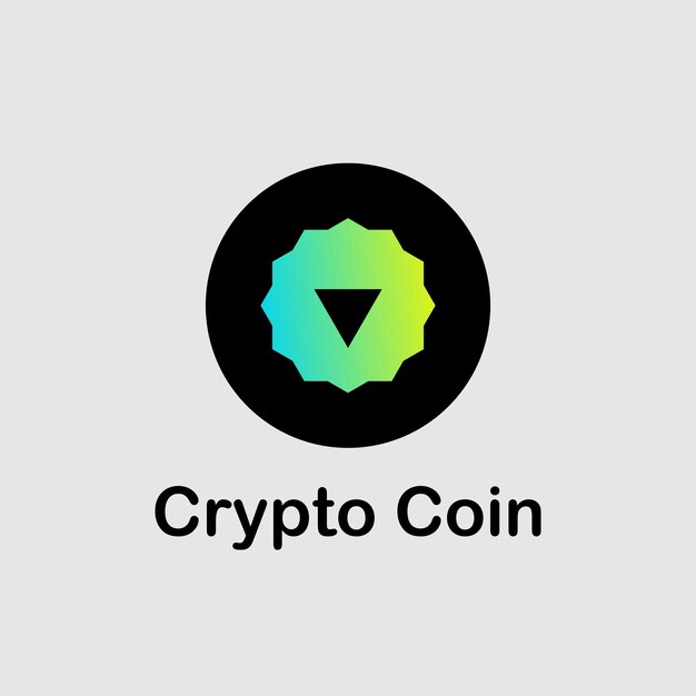 Crypto coin bitcoin logo new design