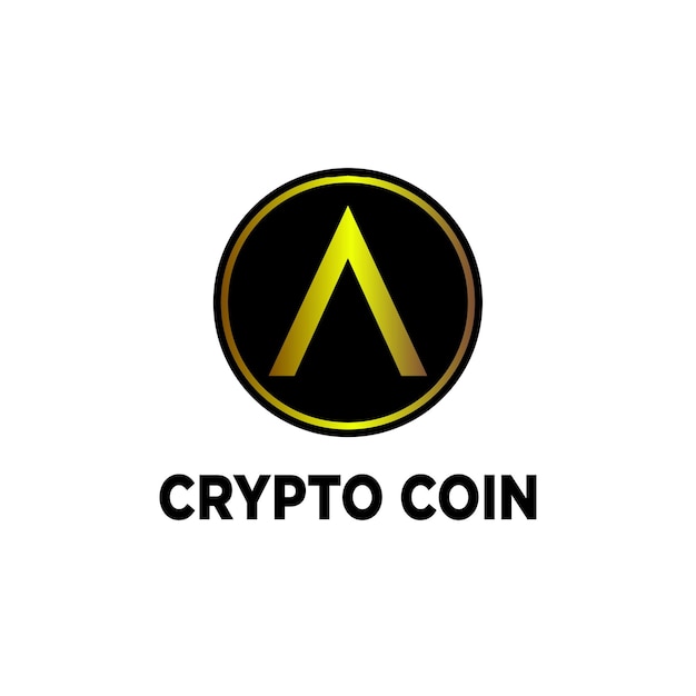 Vettore gratuito nuovo design del logo della moneta crittografica